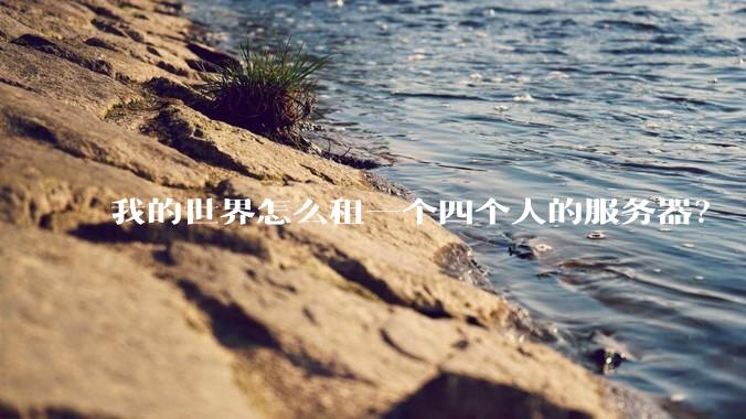 我的世界怎么租一个四个人的服务器?